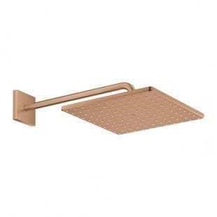 Pălărie duș Grohe Rainshower 26564DL0 Mono Cube cu braț Brushed Warm Sunset 31x31 cm 26564DL0 foto