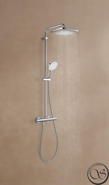 Sistem de dus Grohe Tempesta 26689001 System 250 Cube cu termostat pentru montare pe perete 26689001 foto