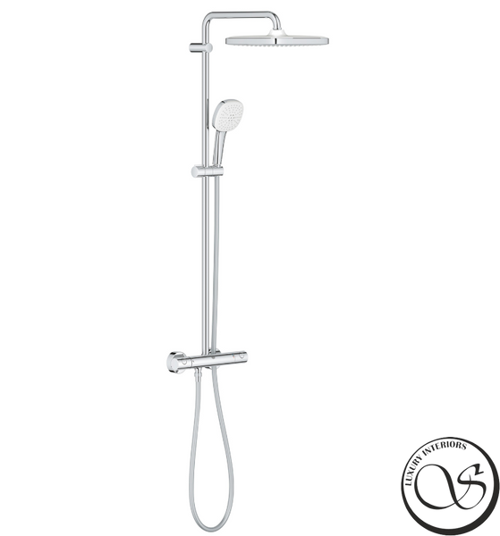 Sistem de dus Grohe Tempesta 26689001 System 250 Cube cu termostat pentru montare pe perete 26689001 foto