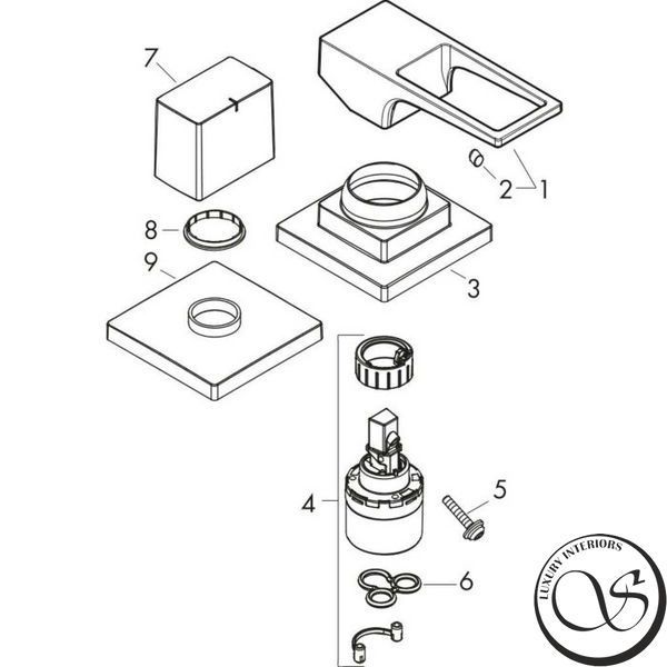 Baterie de baie HANSGROHE METROPOL 2-HOLE (74548000) 369868656681 foto