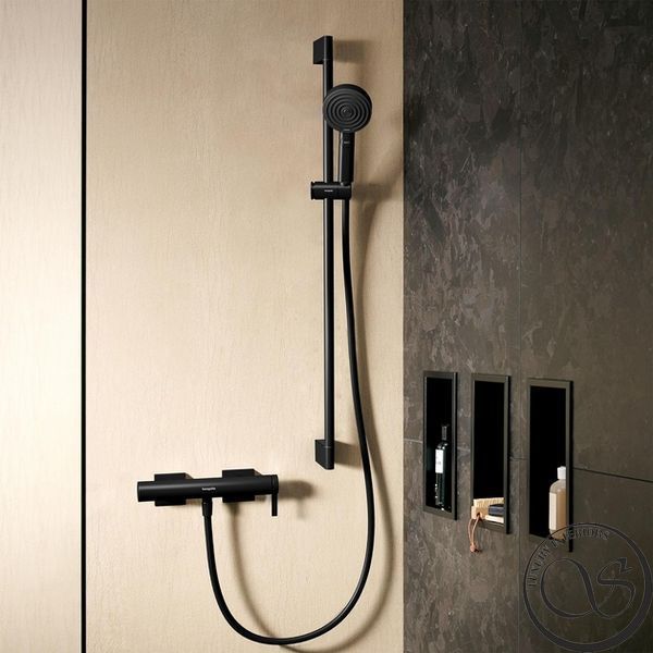 Душевая штанга Hansgrohe Pulsify S 90 см со шлангом 160 см, Matt Black (24401670) 24401670 фото
