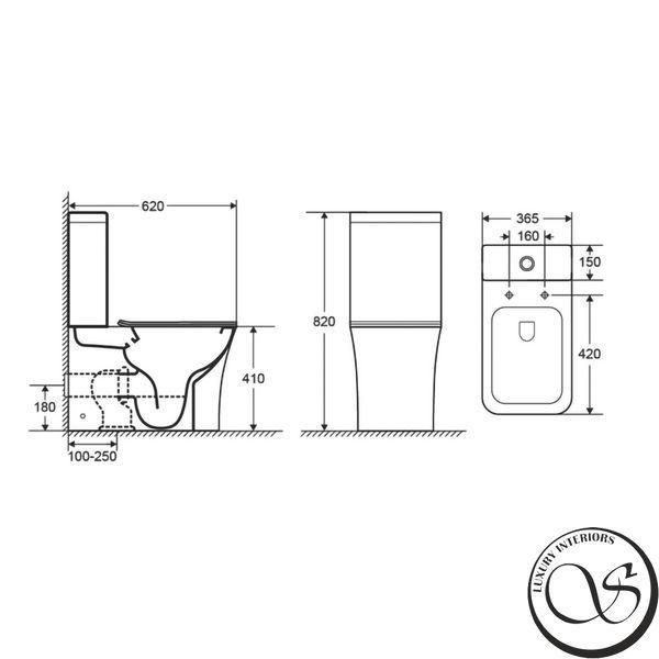 WC pe podea Imprese Naron i11618 alb 62*36,5*82cm i11618 foto