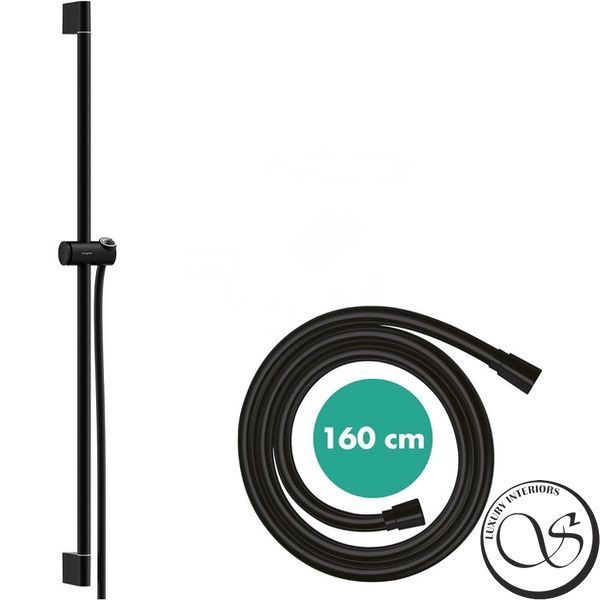 Душевая штанга Hansgrohe Pulsify S 90 см со шлангом 160 см, Matt Black (24401670) 24401670 фото