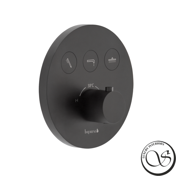 Душевая система IMPRESE KUCERA Click t04803410SBC скрытого монтажа черный матовый t04803410SBC фото