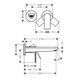 Смеситель для умывальника Hansgrohe Rebris E 72568000 настенный 190 72568000 фото 4