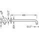 Suport dus 400 mm Tres Showers Head 13462104NM negru mat 13462104NM foto 2