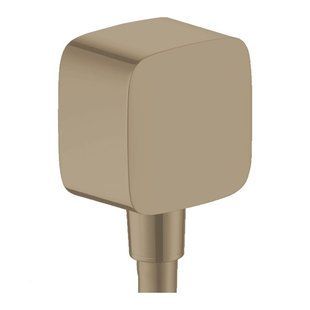Шланговое подсоединение Hansgrohe FixFit E с обратным клапаном, Brushed Bronze (26457140) 26457140 фото