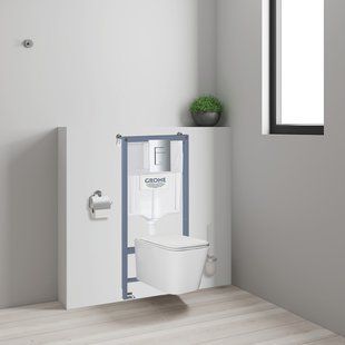 Инсталляция для унитаза Grohe RAPID SL 3в1 с подвесным унитазом IMPRESE BILOVEC 38772001+i11142 фото