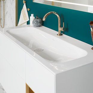 Тумба с умывальником VILLEROY & BOCH FINION 120см, SG-4166+4164CBR2 белый матовый  SG-4166+4164CBR2 фото
