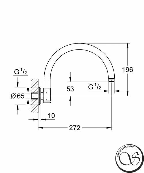 GROHE Rainshower Rustic Кронштейн душевой 28384000 фото