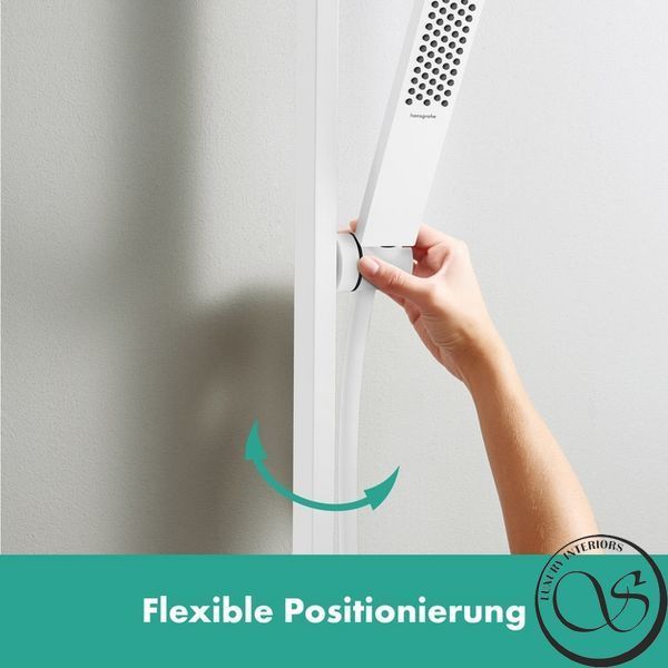 Set de duș Hansgrohe Pulsify E 100 1jet EcoSmart+, 90 cm, alb mat (24381700) 24381700 foto
