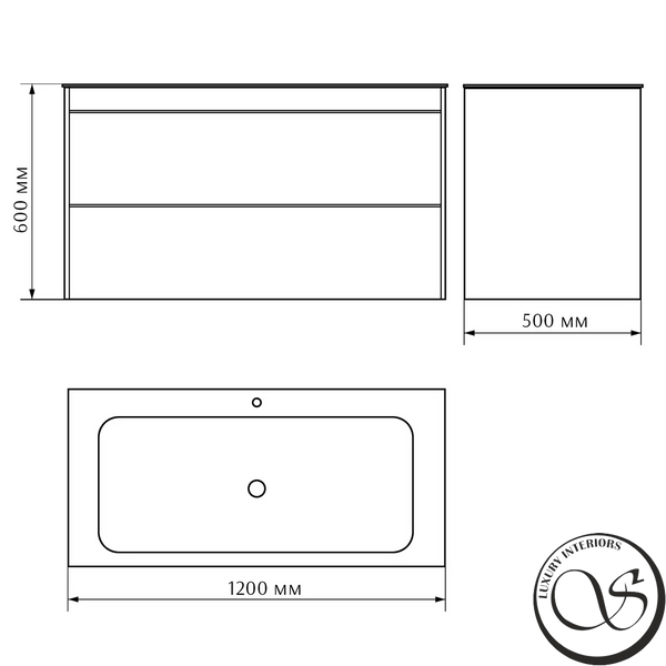 Тумба с умывальником VILLEROY & BOCH FINION 120см, SG-4166+4164CBR2 белый матовый  SG-4166+4164CBR2 фото
