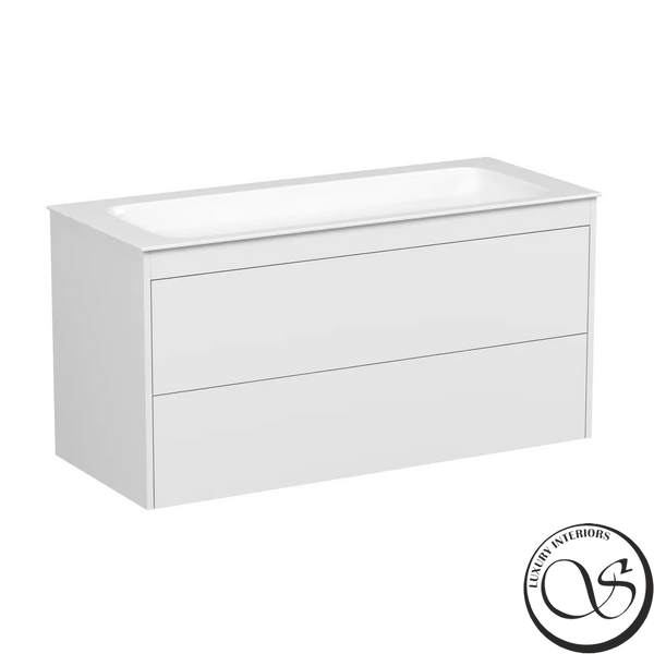 Тумба с умывальником VILLEROY & BOCH FINION 120см, SG-4166+4164CBR2 белый матовый  SG-4166+4164CBR2 фото