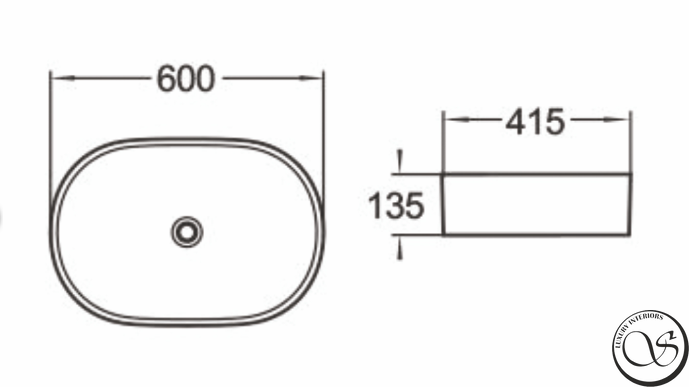 Lavoar IMPRESE i-FORM 60*41,5*13,5cm. с06010603-60 foto