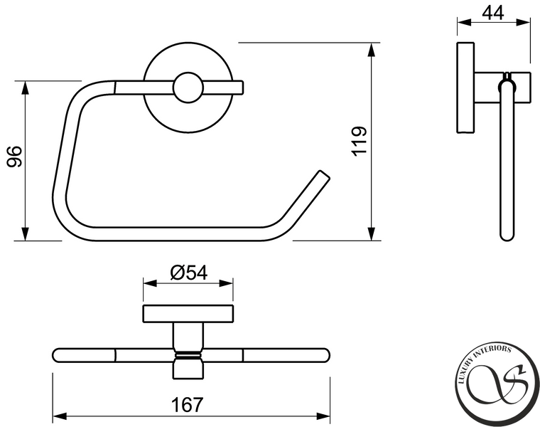 Держатель туалетной бумаги GROHE ESSENTIALS 40689001 хром 40689001 фото
