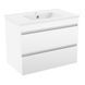 Set mobilier Volle FIESTA 15-800-01, 80cm alb: dulap suspendat + lavoar 15-800-01 foto 1
