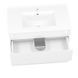 Set mobilier Volle FIESTA 15-800-01, 80cm alb: dulap suspendat + lavoar 15-800-01 foto 4