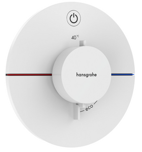 Термостат скрытого монтажа Hansgrohe ShowerSelect Comfort S на 1 функцию, Matt White (15553700) 15553700 фото