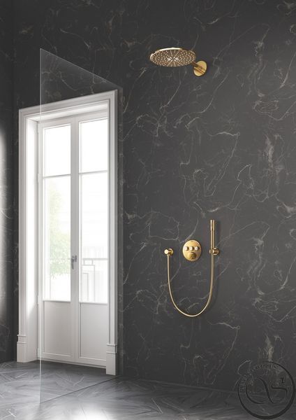 Pălărie duș Grohe Rainshower 26475GL0 SmartActive cu braț Cool Sunrise 31 cm 26475GL0 foto