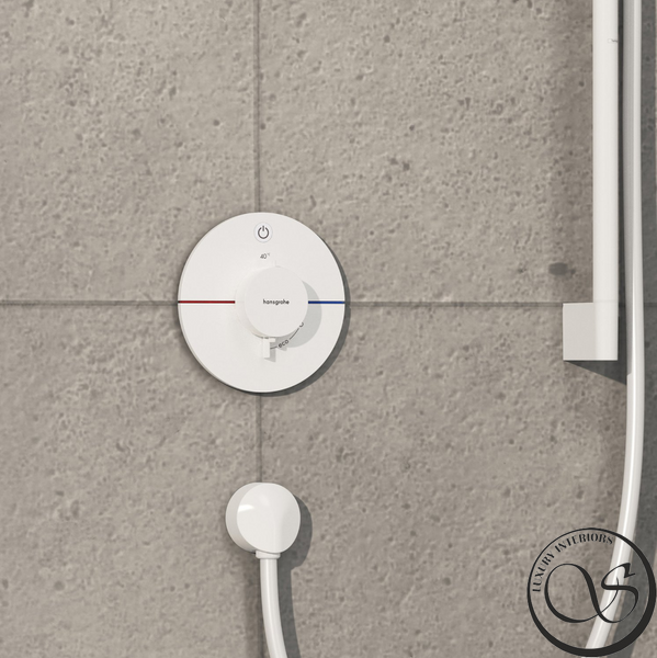 Termostat ascuns Hansgrohe ShowerSelect Comfort S, 1 funcție, alb mat (15553700) 15553700 foto