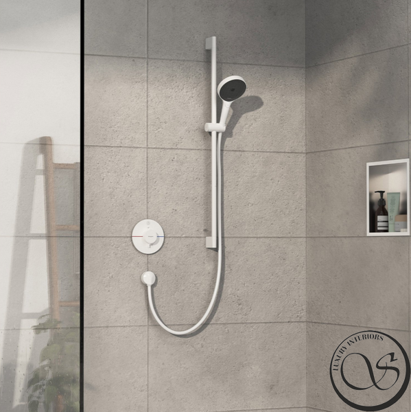 Termostat ascuns Hansgrohe ShowerSelect Comfort S, 1 funcție, alb mat (15553700) 15553700 foto