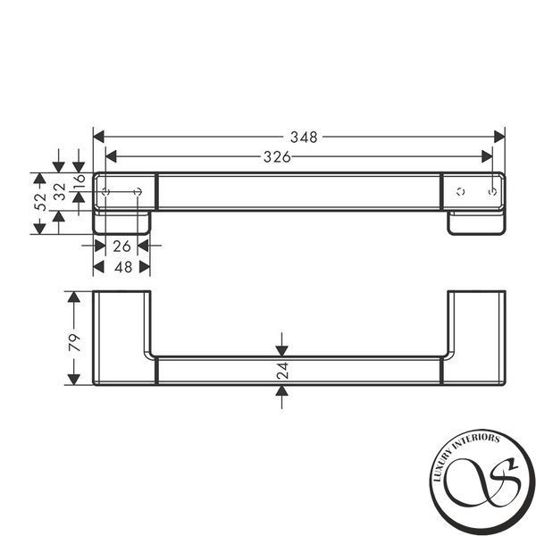 Поручень для ванны Hansgrohe AddStoris (41744000) 41744000 фото