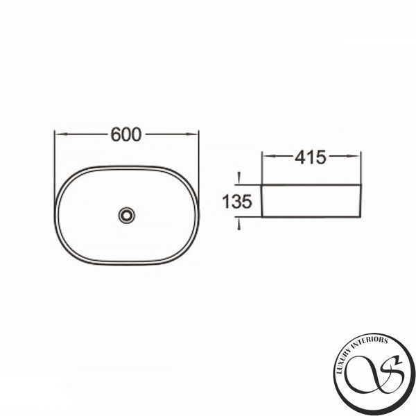 Lavoar Volle 1301.005007 pe blat 60*41,5*13,5 cm, deasupra capului 1301.005007 foto