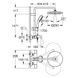 Sistem de dus cu termostat de baie GROHE Tempesta 26672000 26672000 foto 2