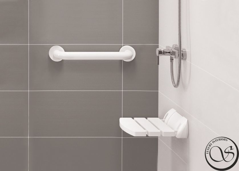 Scaun de perete DEANTE VITAL NIV_651A, pliabil, 355 x 102 x 340 mm, alb NIV_651A foto