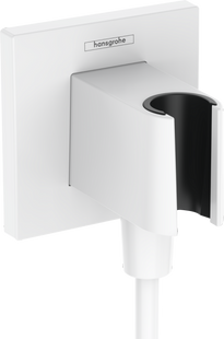 Racord furtun Hansgrohe FixFit Porter E 26889700 cu suport, alb mat 15589340 foto