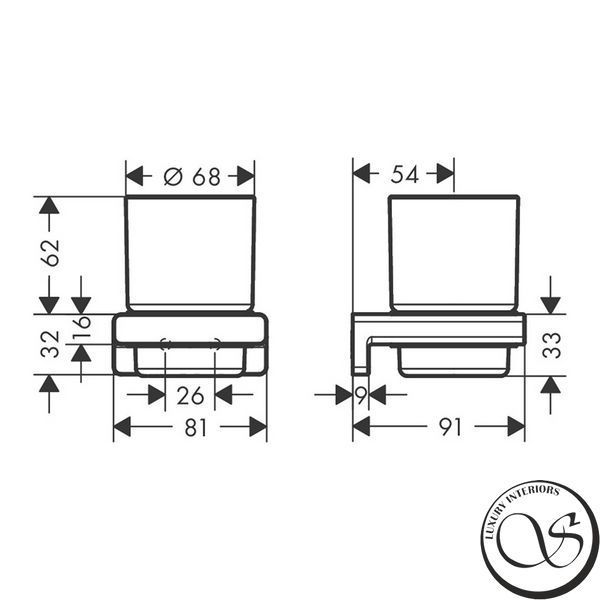 Стакан для зубных щеток Hansgrohe AddStoris (41749700) 41749700 фото