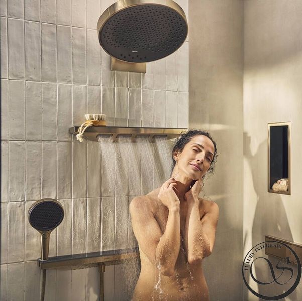 Боковой душ-полочка Hansgrohe Rainfinity 500 1jet, Matt Black (26243670) 26243670 фото