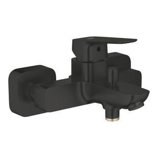 Baterie de baie Grohe Cubeo, monocomandă, montată pe perete, negru mat (1018132430) 1018132430 foto