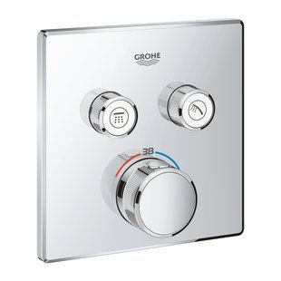 Termostat de duș GROHE GROHTHERM SmartControl 29124000, parte externă, 2 căi 29124000 foto