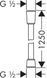 Furtun dus Hansgrohe COMFORTFLEX 1,25 m (28167000) 28167000 foto 2