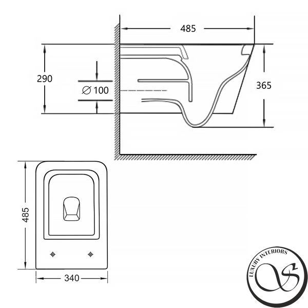 Kit de instalare pentru vasul WC VOLLE MASTER NEO și vasul WC suspendat IMPRESE KUBIK 201010+222114+c06810233TW 212010+222114+c06810233TW foto