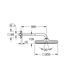 Верхний душ Grohe Tempesta 250 Cube, с кронштейном к стене с WaterSaving, черный матовый (266872430) 266872430 фото 5