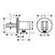 Conexiune furtun Hansgrohe HG Fixfit S 26888000 cu suport de duș 26888000 foto 2