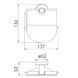Suport hartie igienica IMPRESE HRANICE 140100 crom 140100 foto 2