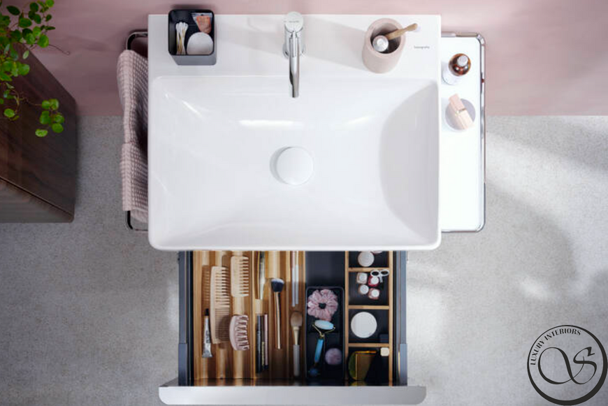 Смеситель hansgrohe Tecturis S CoolStart EcoSmart+ для раковины с сливным гарнитуром, хром 73314000 73311000 фото