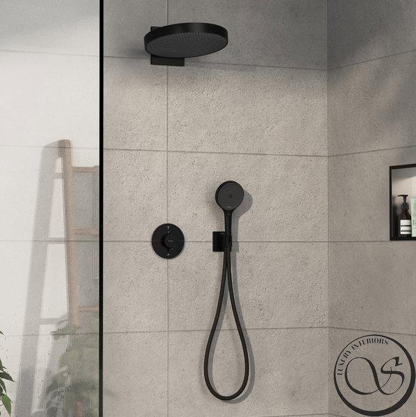 Hansgrohe ShowerSelect Comfort S termostat ascuns pentru 2 funcții, negru mat (15554670) 15554670 foto