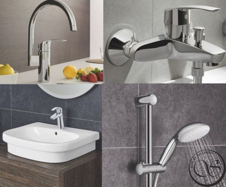 Набор смесителей GROHE EUROSMART NEW UA123248МK для ванны+кухня UA123248МK фото
