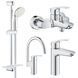Набор смесителей GROHE EUROSMART NEW UA123248МK для ванны+кухня UA123248МK фото 1
