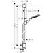 Set de duș Hansgrohe Raindance Alive Select S, Ecosmart 24603140 cu suport Unica S Puro 90, bronz 24603140 foto 2
