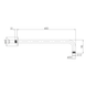 Кронштейн для верхнего душа IMPRESE i-BATH f03600101TG, R, хром f03600101TG фото 2