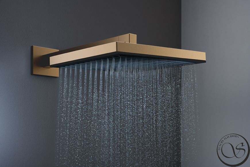 Duș suspendat Hansgrohe Pulsify E 260 1jet, bronz periat (24330140) 24330140 foto