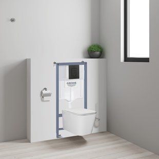 Инсталляция для унитаза Grohe SOLIDO с подвесным унитазом Imprese BILOVEC 38811KF0+i11142 фото