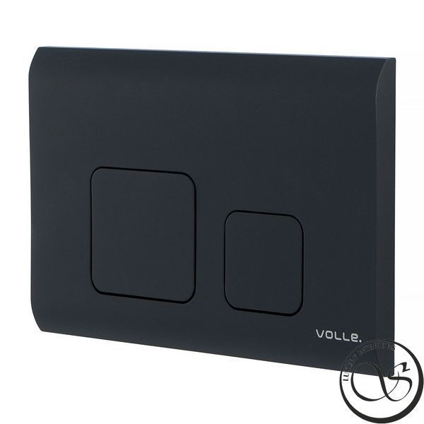 Buton de scurgere VOLLE CUADRA EVO 222113 neagră soft-touch plastic 222113 foto