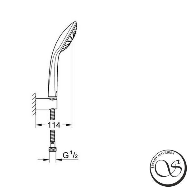 Set dus GROHE EUPHORIA 110 Mono 27354000 cu 1 mod de pulverizare 27354000 foto