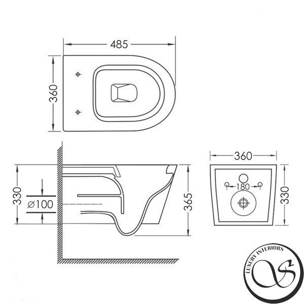 WC suspendat IMPRESE c06802203 DOBRY 48,5x36x36,5 cm scaun rasucit duroplast c06802203 foto